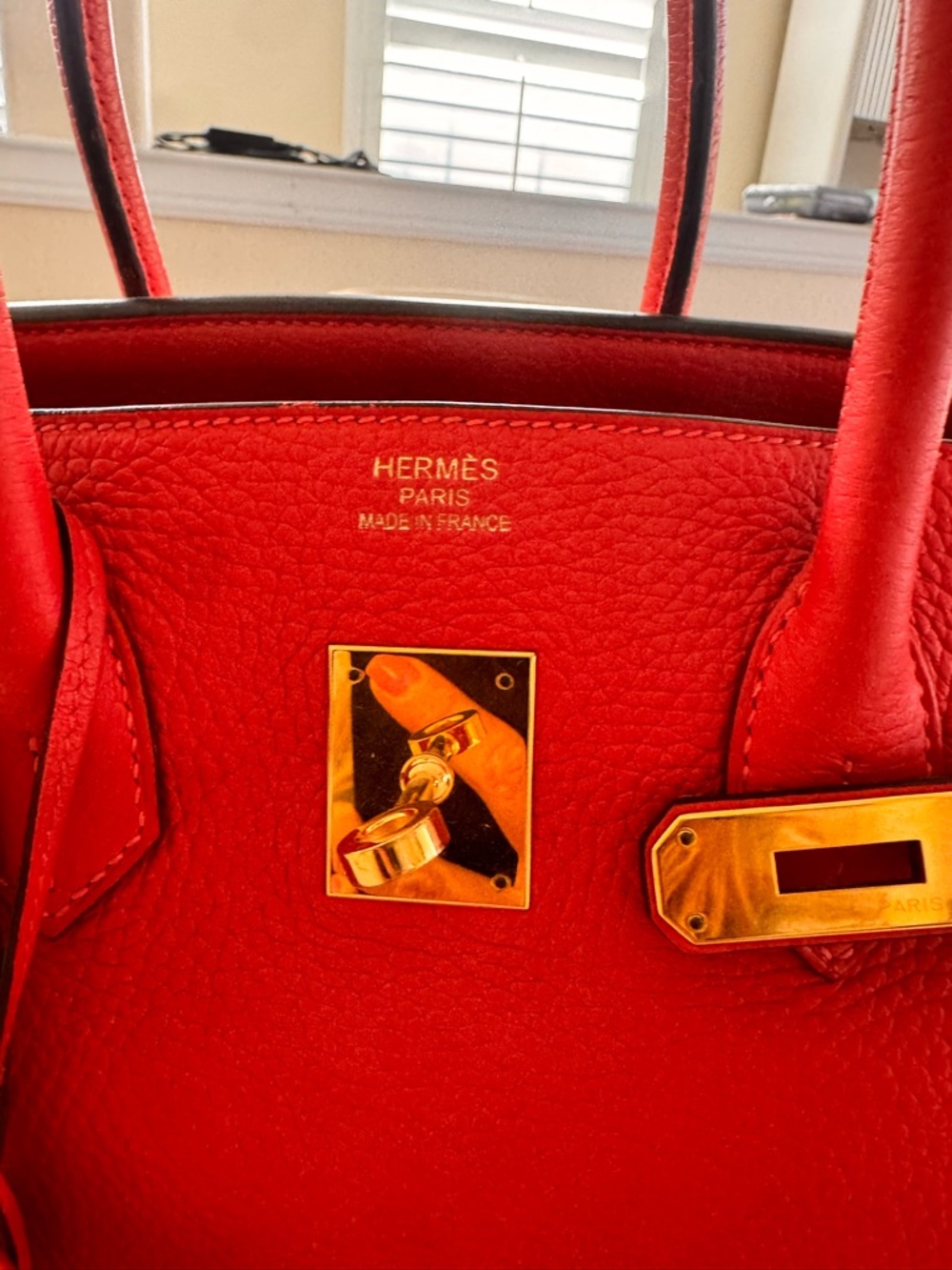 Hermes Birkin 35 clemence rouge pivoine 2015 - Picture 7 of 16